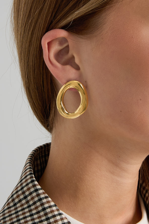 Statement oorbellen Oval Hoop