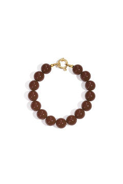 Kralen armband brown