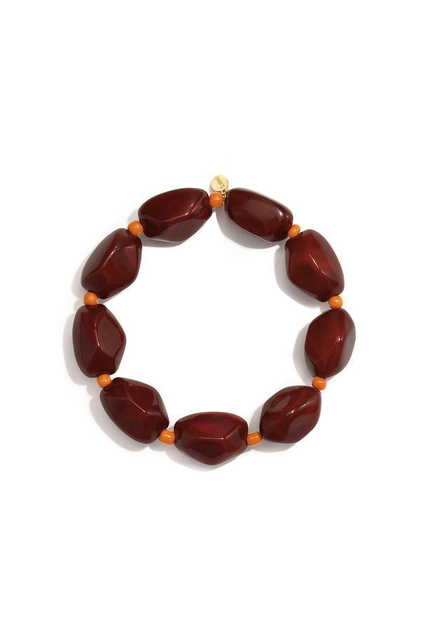 Armband Chunky Beads Crimson