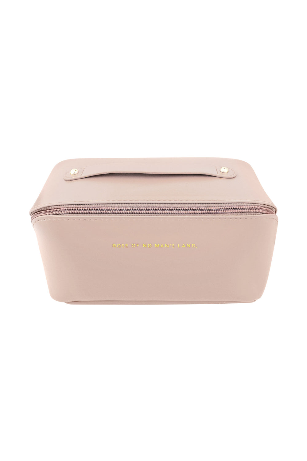 Boxy make-up tas met diagonale rits