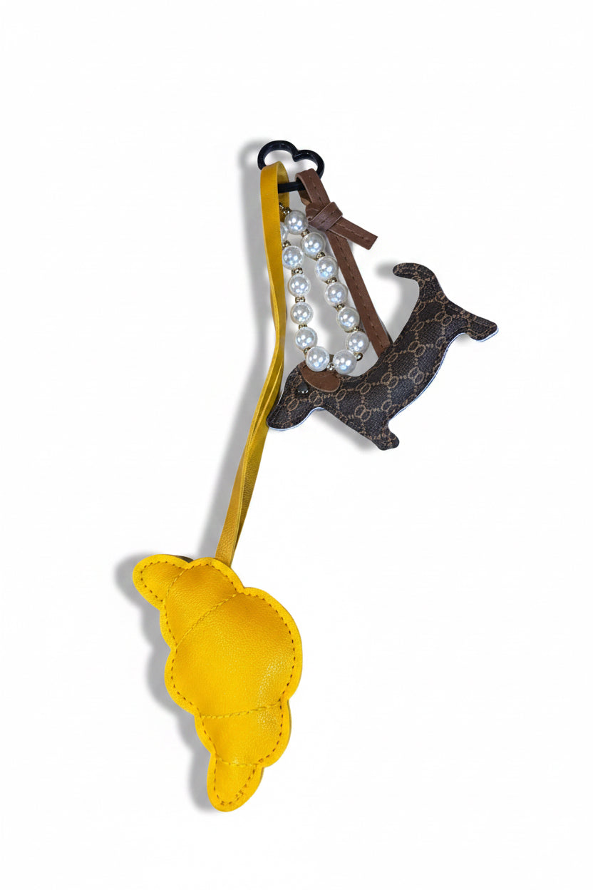 Bag Charm Set Croissant & Tekkel