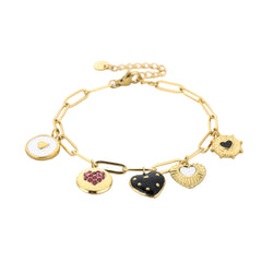 Charms Armband Goud Stainless Steel