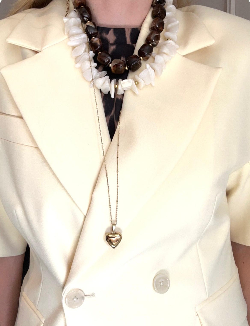 Ketting Dark Marble Beads