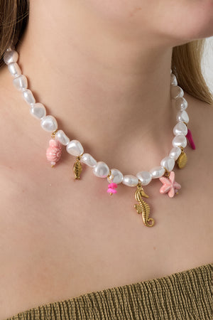 Pearl Beaded Necklaces with charms Casual Holiday/Beach