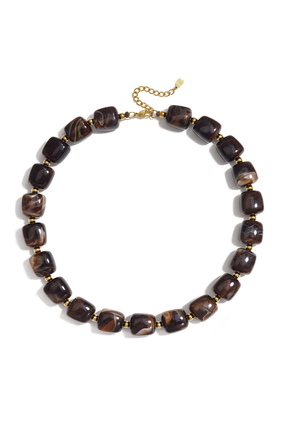 Ketting Dark Marble Beads