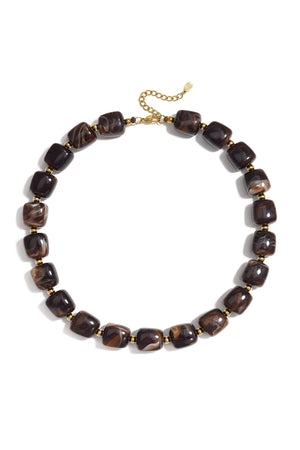 Ketting Dark Marble Beads