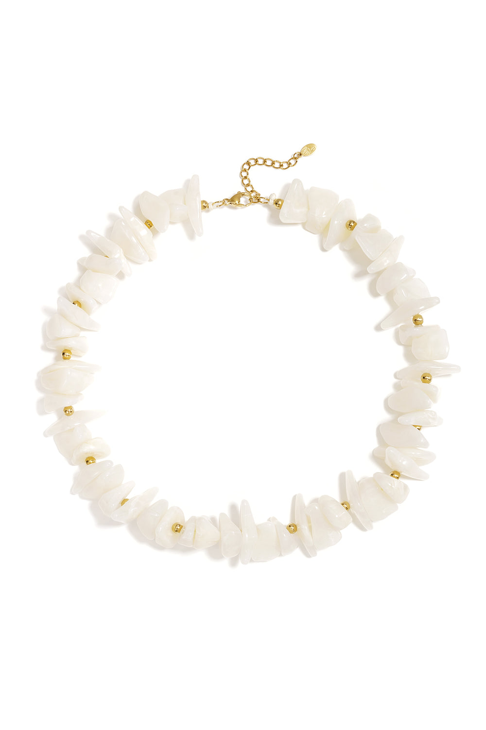 Ketting Natural Stone Wit